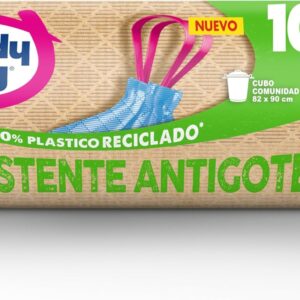 Albal Handy Bag Bolsas de Basura Resistente Antigoteo, 100% Reciclado,  100L, 32 Bolsas, 4 Paquetes x 8 und