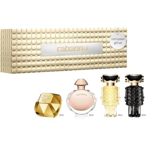 Paco Rabanne Set de miniaturas de Paco Rabanne: Lady Million Edp 5ml, Olympea Edp 6ml, Fame Edp 4ml, Fame Parfum 4ml