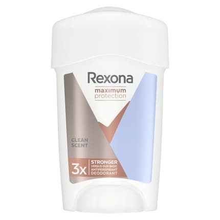 Desodorante en barra Rexona Maxpro Clean Scent para mujer, máxima protección, 45 ml